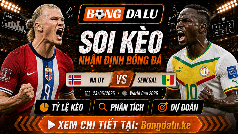 Lực lượng xuất quân của Na Uy vs Senegal